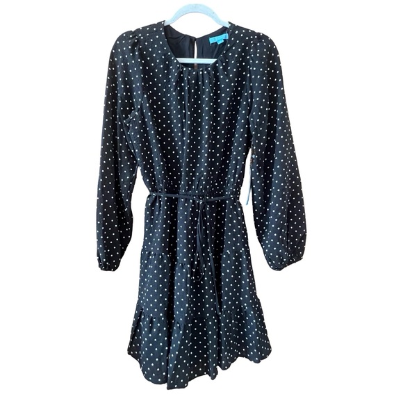 Draper James Black Mini Dress with White Dots - Picture 6 of 9